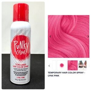 PUNKY COLOUR temporary hair color spray, Lynx Pink, NWOT